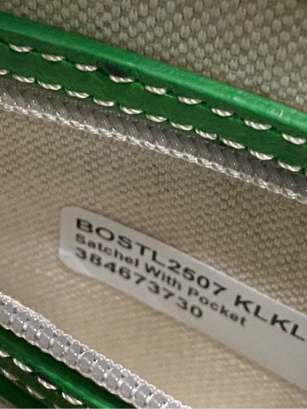 NEW Dooney & Bourke Kelly Green Pocket Satchel Ostrich Embossed Leather Tassel - Picture 14 of 15